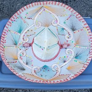 Colorful Embroidered Women's Sombrero